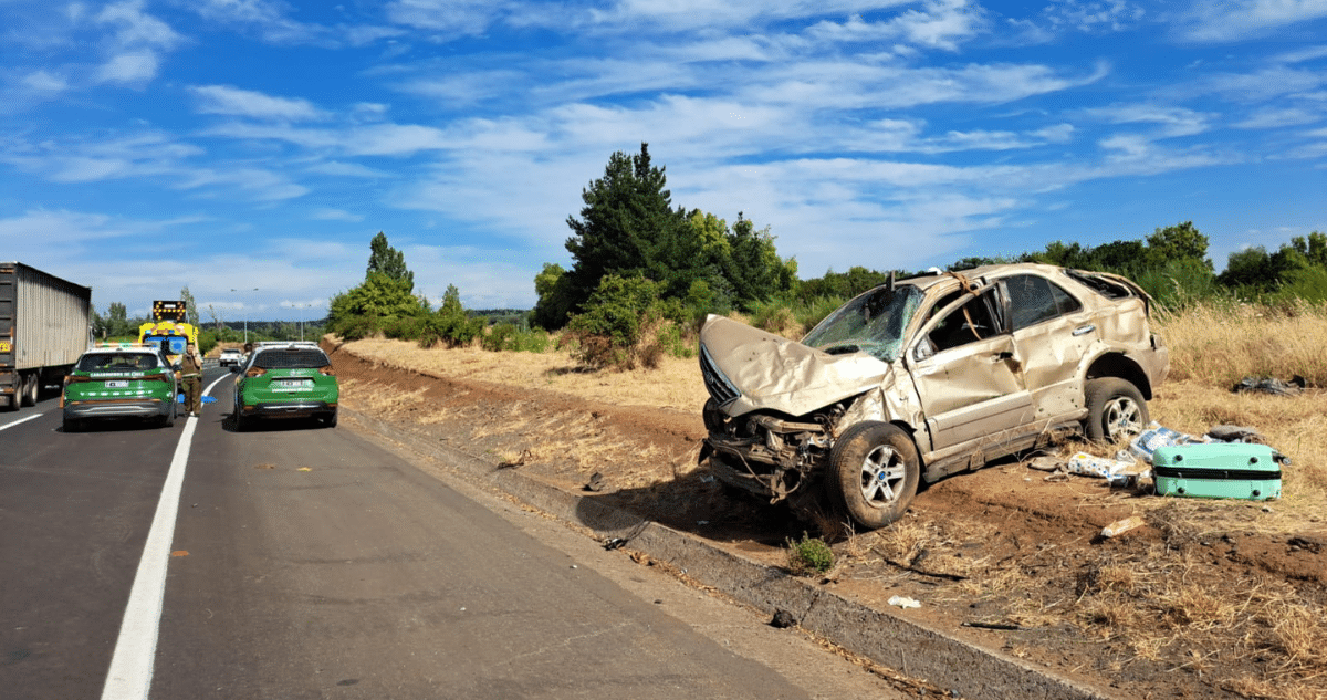 Trágico accidente en el sector del Salto del Laja. FOTO: El Reporte Diario