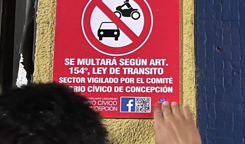 Campaña vecinal busca poner fin al estacionamiento en veredas de Concepción